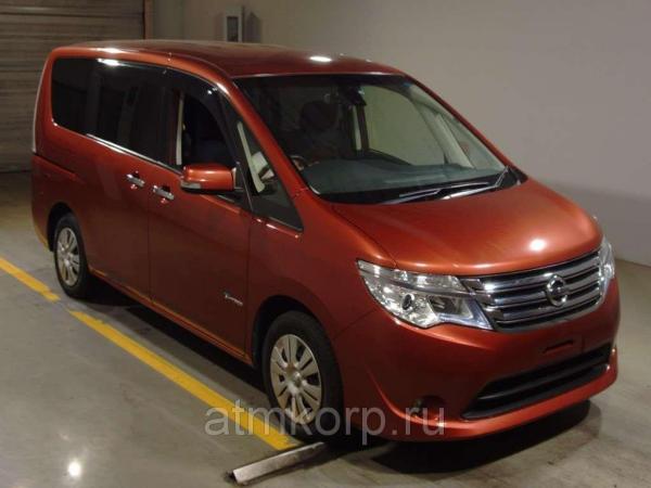 Минивэн 8-ми местный гибридный NISSAN SERENA пробег 52 тыс км цвет оранжевый